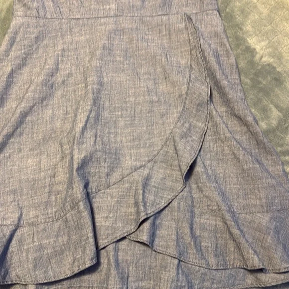 J. Crew chambray ruffle dress - Picture 8 of 9